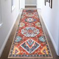 thumbnail image 3 of Soft Touch Carpet Vintage Machine Washable Runner Rug Soft Wear Resistant Non-slip Thin Hallway Runner Rug Entryway Indoor Carpet Floor for Home, 3 of 8
