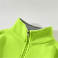 thumbnail image 7 of IVEYRTF Kids Winter Zipper Fleece Jacket Casual Cardigan for Boys and Girls Thick Warm Tops Soft Breathable Fabric Daily Wear Travel Home Holiday Outfit(Green,3-4 Years), 7 of 7