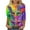 Mardi Gras Outfits for Women&24, variant on Pxxlle Women's Mardi Gras Shirt Plus Size Crewneck 3/4 Sleeve Blouse Tops New Orleans Party Tshirts Fashion Color Block Graphic Tees Size S