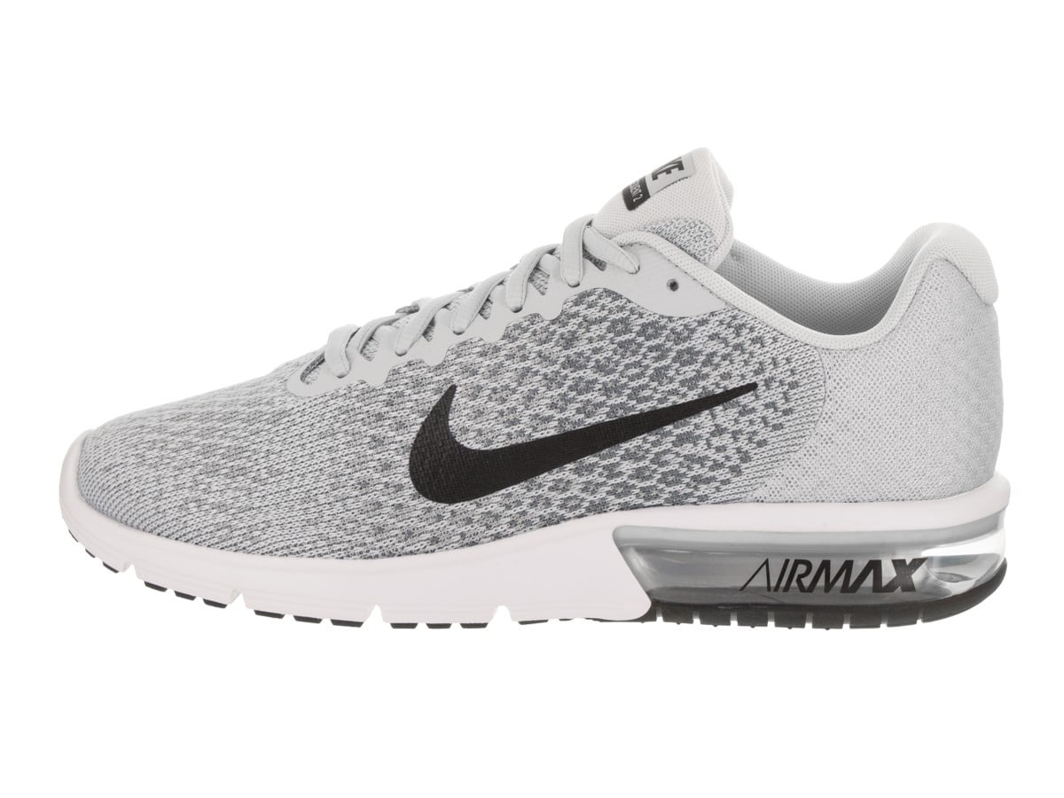 Nike Men's Air Sequent 2 Running Shoes - White/Grey - 9.5 - Walmart.com