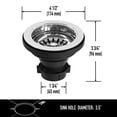 thumbnail image 7 of VIGO Kitchen Sink Strainer in Chrome, 7 of 7