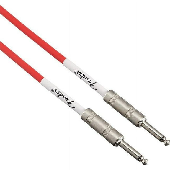 Fender Original Series 10 Ft Fiesta Red Instrument Cable for Guitar, Bass, More