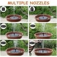 thumbnail image 4 of Outdoor Solar-Powered Plastic Hanging Bird Bath Fountain with Dynamic Water Flows, Lightweight Design, and Easy Maintenance$$Garden & Patio, 4 of 6