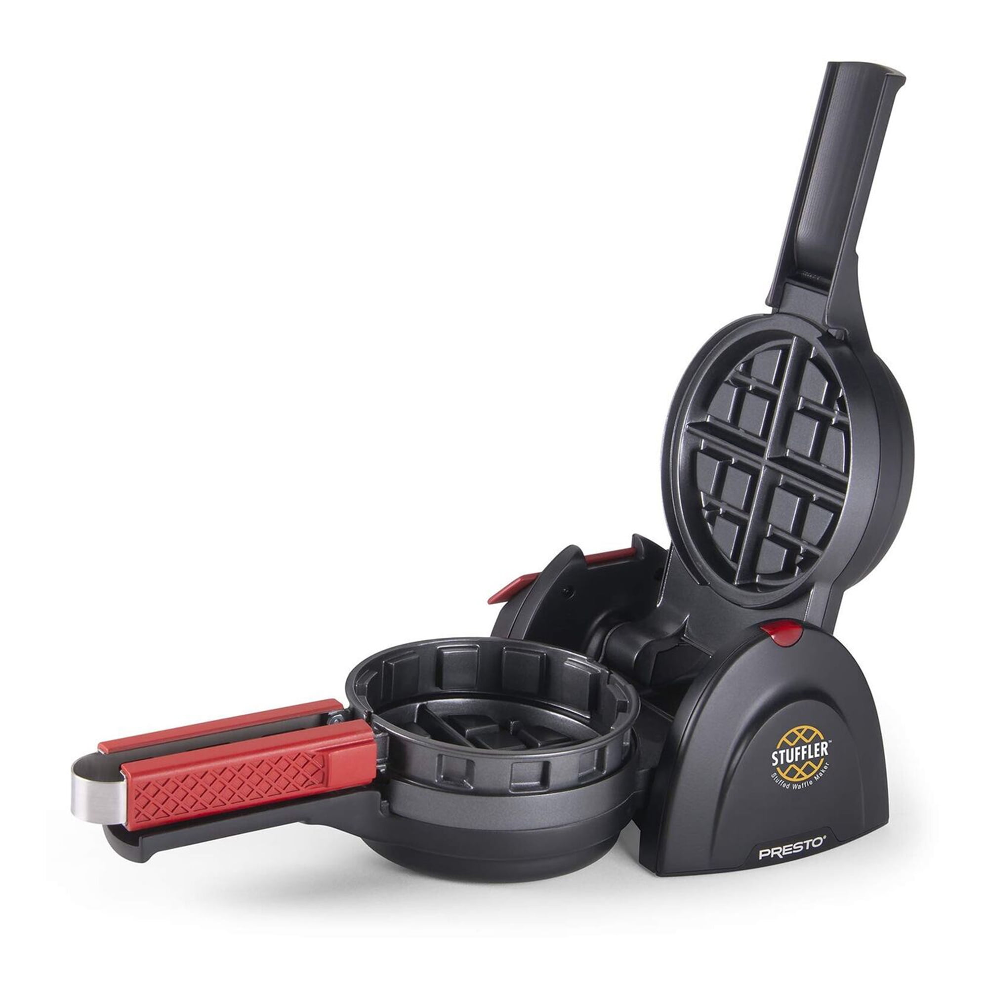 Presto Black Rotating Non-stick Belgian Waffle Maker