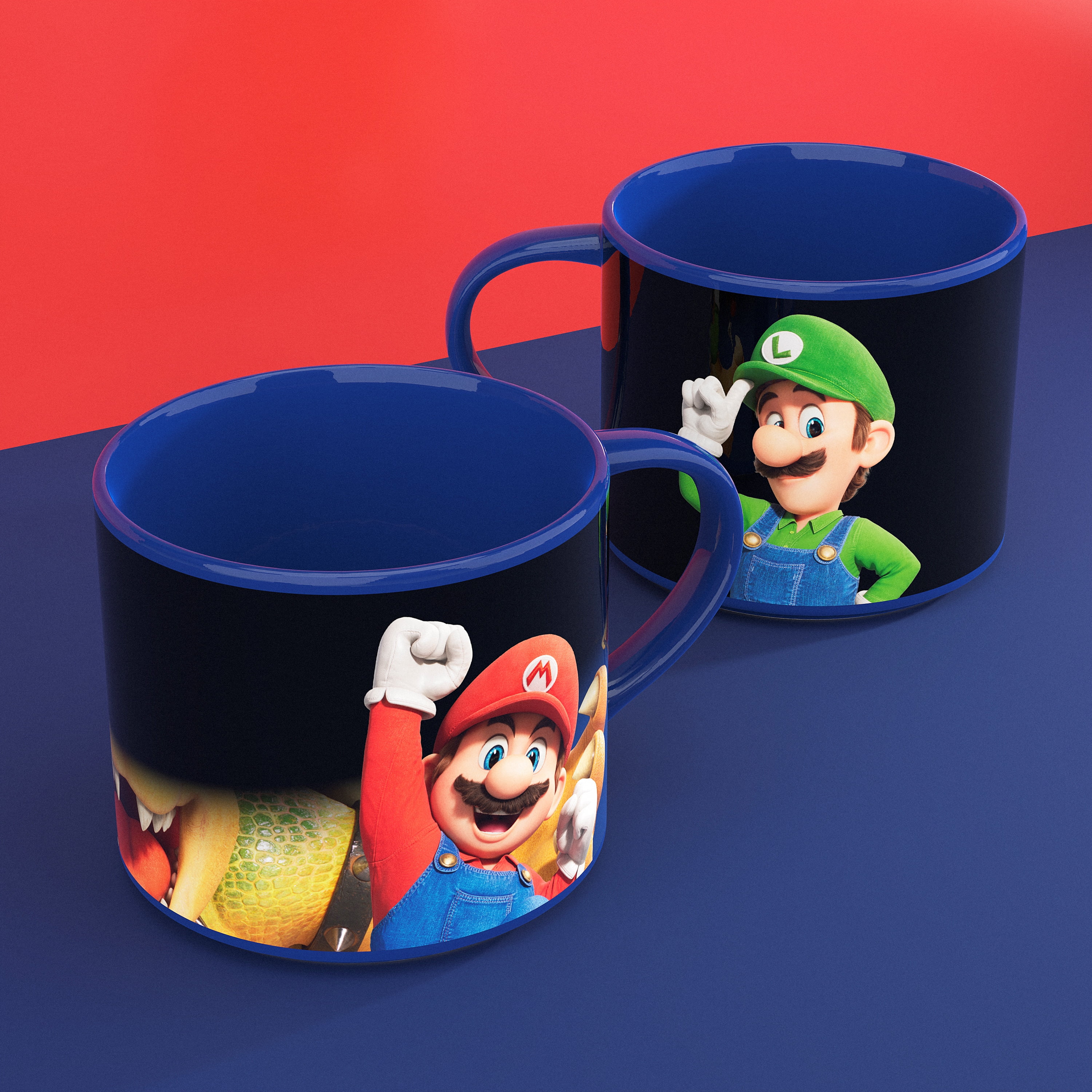 Zak Designs Color Change 15oz Modern Mug, The Super Mario Bros