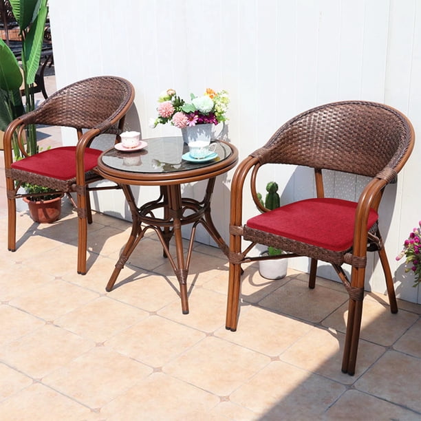 Cojín de soporte lumbar para silla de oficina de escritorio | Almohadilla de asiento con diseño de herradura para el hogar Oficina Jardín Patio | Tela de algodón | Costuras duraderas | 45x45cm