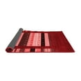 thumbnail image 2 of Ahgly Company Indoor Round Abstract Red Contemporary Area Rugs, 6' Round, 2 of 4