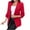 Red, variant on ZACPNCV Women's Winter Casual Jackets Long Sleeve Solid Color Buttonless Suit Jacket Black