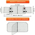 thumbnail image 5 of Dog Car Barriers,Dog Barrier for SUV,Vehicles,Dividers,Pet Barriers Heavy Duty Wire Adjustable Dog Barrier with Front Seat Mesh Pet Barrier Net Organizer, 5 of 7