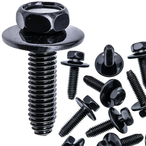 Rexka 30pcs M6-1.0 X 25mm Body Bolts Screw for GM Buick Cadillac Chevrolet Door Trim Panel Raidator Fog Lamp Horn 11503834 20351035 GMC Oldsmobile Pontiac Saturn 1980-2011