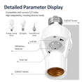 thumbnail image 4 of 4 Pcs Motion Sensor Light Socket, Smart Screw in Light Bulb Outlet Compatible with E26/E27, Motion Activated Bulb Holder Adapter Automatic Control for Basement Storage Room Garage, 4 of 4