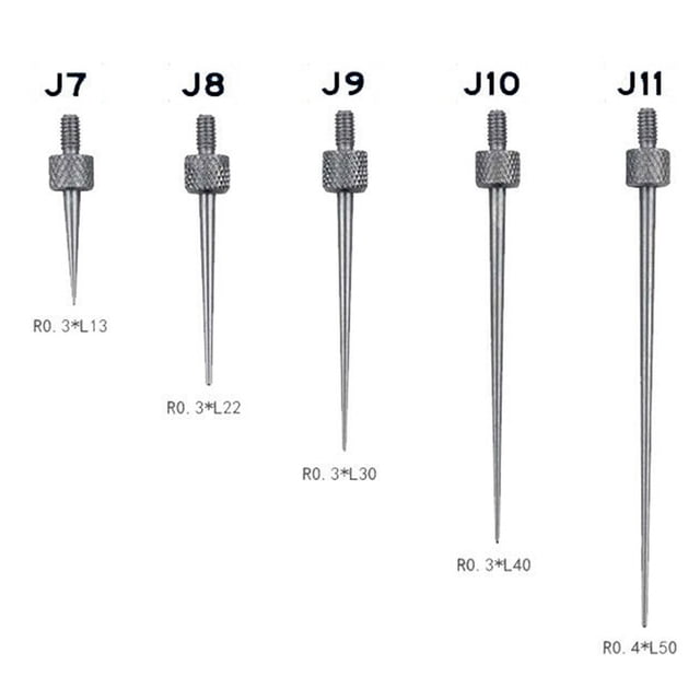 Dial Digital Test Indicator Contact Point Stem Rod Depth Gauge Measurer Tool Set