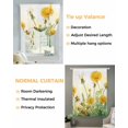 thumbnail image 3 of Yellow Ombre Floral Tie Up Curtains for Window, Thermal Insulated Balloon Shade Adjustable Rod Pocket Curtains Valance Panels for Kitchen Bathroom Cafe 42 x 45 Watercolor Botanical, 3 of 6
