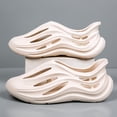 thumbnail image 4 of Clogs for Men Hollow out Water Sandals Quick Drying Garden Shoes Outdoor Nonslip Soft Sole Sneakers Breathable Slip on Slides Beige Size 10.5, 4 of 6