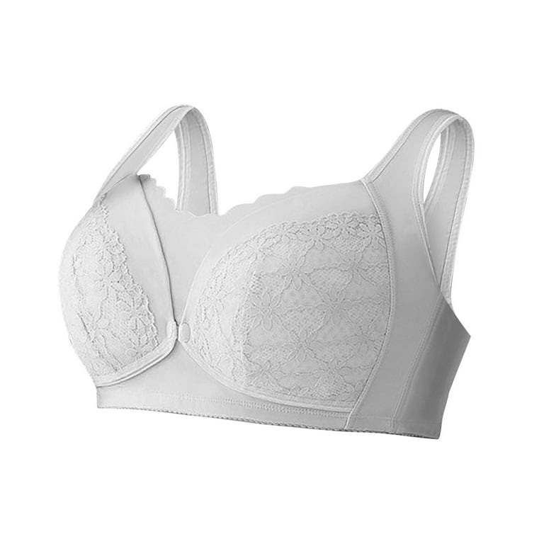 Cathalem Longline Full Coverage Bra with Back and Side Support Wemon's Bras  Lift(Gray,S)