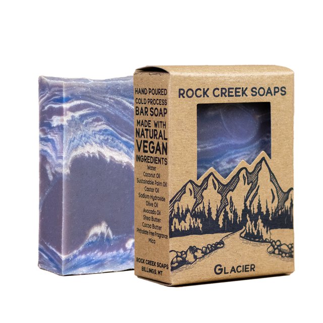 Rock Creek Soaps Vegan Bar Soap Glacier