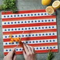 thumbnail image 2 of CounterArt Stars & Stripes 3mm Tempered Glass Cutting Board 12" x 15", 2 of 7
