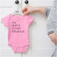 thumbnail image 4 of My Aunt is a Bad Influence Funny Cute Romper Boys or Girls Infant Baby Brisco Brands 24M, 4 of 6