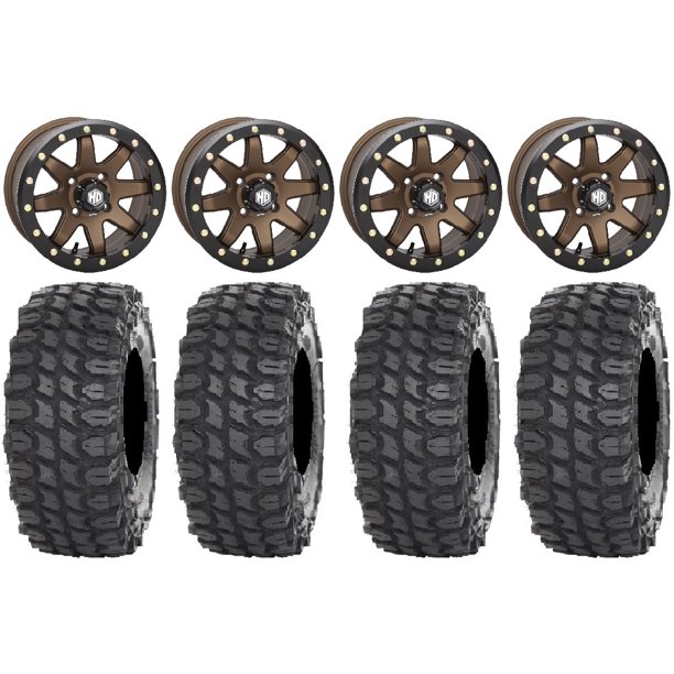 STI HD9 14" Beadlock Wheels BR 32" X COMP Tires Polaris RZR XP 1000