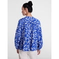 thumbnail image 4 of Scenario Women's Gathered Yoke Blouse with Long Sleeves, Sizes XS-XXXL, 4 of 6