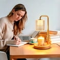 thumbnail image 6 of Asoricing Candle Warmer Lamp, Timer Dimmer Adjustable Height for New Home Bedroom, Vintage Home Decor for Scented Jar, Gold, 6 of 7