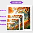 thumbnail image 5 of Hello Fall Australian Cattle Dog Football Welcome Autumn with Leaves Pumpkins Vinyl Sticker Heeler Lover Gifts Waterproof Decal Art Decor - 00012, 5 of 5