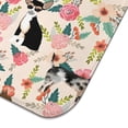 thumbnail image 3 of Chihuahua and Flower Florals Dish Drying Mat for Kitchen 1 Pack, Ultra Absorbent Microfiber Dishes Drainer Mats,18"x24", 3 of 4