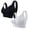 AV22_Black&White, variant on 2PC Daisy Bras for Women Front Closure Everyday Bras Button Down No Underwire Cotton Bralettes Black&Nude 44