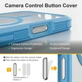 thumbnail image 2 of Étui pour iPhone 16 Pro avec Bouton de Capture de Contrôle de Caméra, [Compatible avec MagSafe], Protection Antichoc Robuste, Étui Magnétique Transparente pour iPhone 16 Pro 6.3 Pouces, Bleu Ciel, 2 of 6
