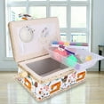 thumbnail image 4 of Domqga Cloth Sewing Storage Box,Household Fabric Craft Handmade Sewing Basket Thread Needle Storage Box Organizer , Fabric Craft Sewing Basket, 4 of 10