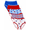 Hearts, Brilliant Red, Stars, Rally Blue, Gingham, variant on Ways to Celebrate Girls 4th of July Briefs, 5-Pack