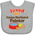 thumbnail image 3 of Inktastic German Shorthaired Pointer Loved by Boys or Girls Baby Bib, 3 of 4