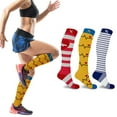 thumbnail image 2 of Compression Socks - Knee High for Running, Athletics, Travel - 3 Pair, 2 of 7