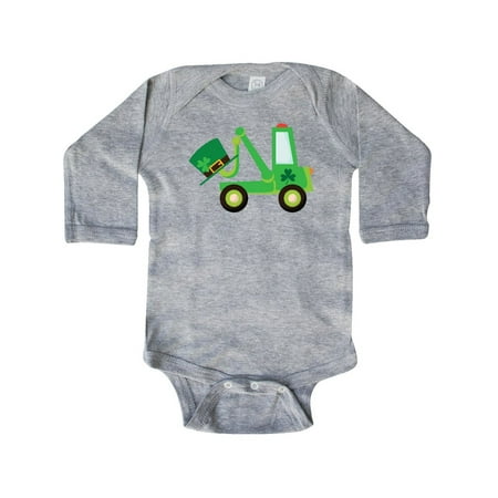 

Inktastic St Patricks Tow Truck Gift Baby Boy Long Sleeve Bodysuit