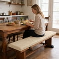 thumbnail image 4 of zhangmingg Long Padded Indoor Comfortable Rectangular Foam Seat for Kitchen Island Counter Home Dining Room, 4 of 5