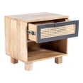 thumbnail image 4 of Moe's Home Collection Ashton 1 Tiroir Table de Chevet en Bois Naturel/gris, 4 of 9