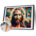 thumbnail image 3 of 1 kit de pintura por números, bricolaje, mano de Jesús, arte al óleo, artesanía, decoración de la pared del hogar Hugtrwg Para estrenar, 3 of 9