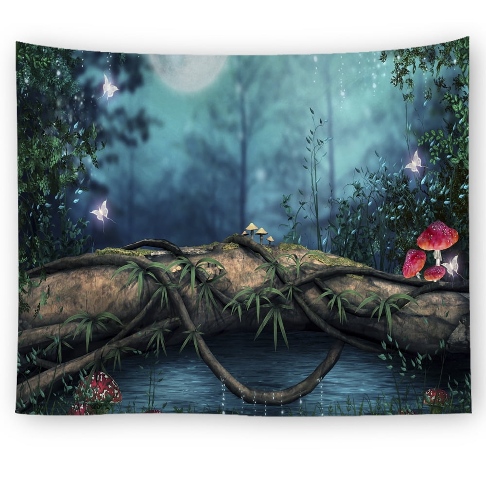 5 Sizes Forest Jungle Tapestry Landscape Printing Wall Hanging Tapestry