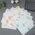 thumbnail image 1 of 4 Pcs Carrés de Coton Réutilisables Serviettes de Visage en Coton Naturel Biologique pour Bébé, 1 of 6