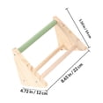 thumbnail image 2 of USHOBE Percha Para Loro De Madera Premium Para Jaula Con Función Ejercicio Y Color Variado, 2 of 8