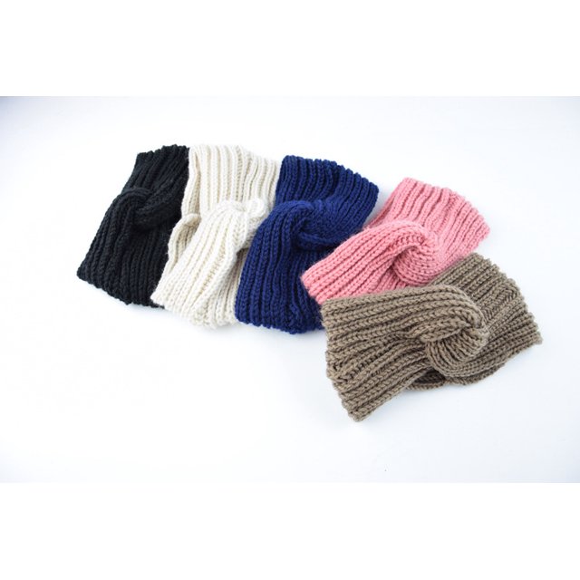 Diademas cruzadas tejidas, protectores para los oídos, diademas tejidas a mano, accesorios para el cabello cálidos de moda para otoño e invierno, 5 uds. Rojo Verde