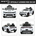 thumbnail image 5 of 12V Ride On Car,  Dodge Charger Powered Electric Car with Battery Powered, Bluetooth, Remote Control, LED Light, Ride On Toy for Ages 3+ Kids, White, 5 of 10