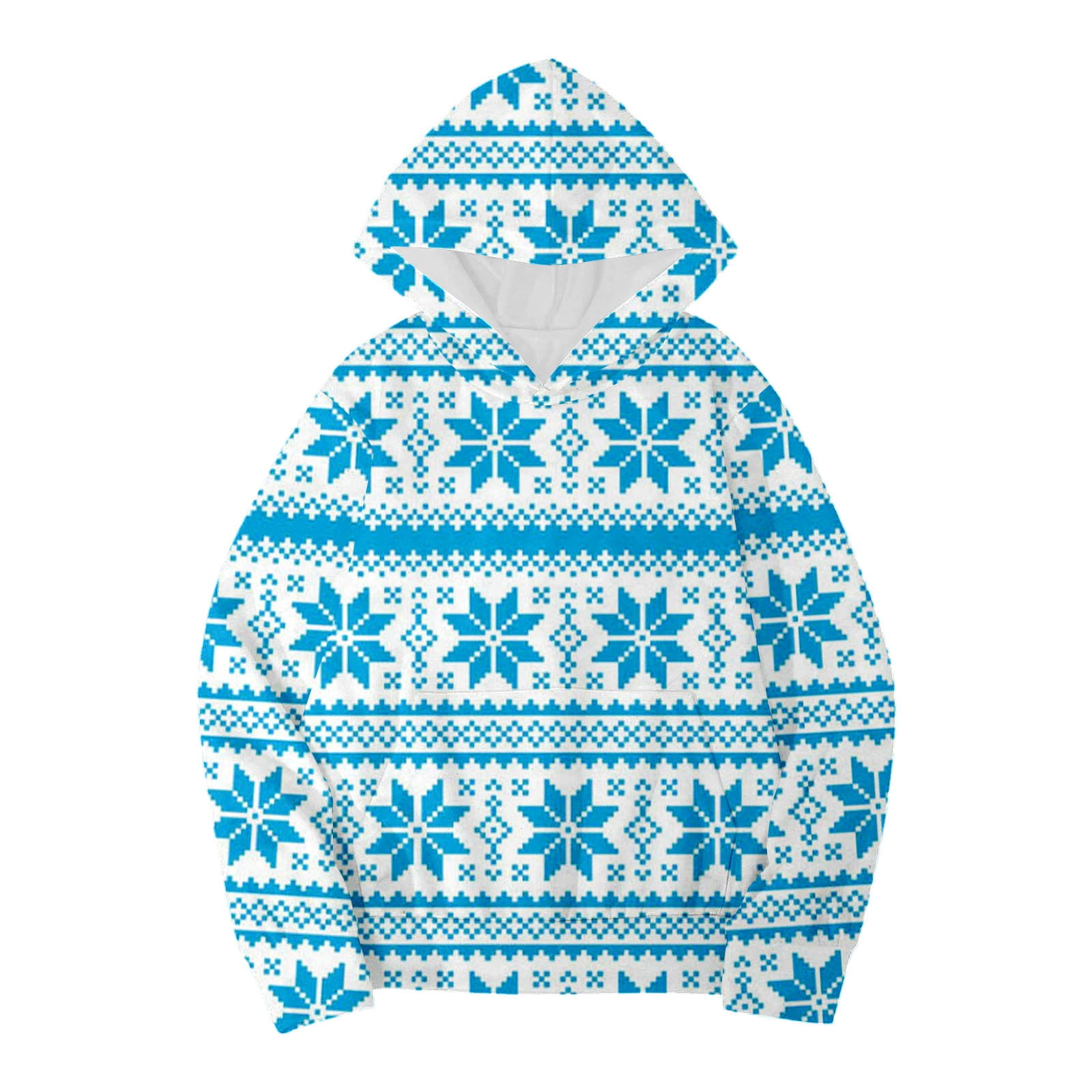 Sweat-shirt De Noël Pour Enfants – Pull Hiver Chaud Manches Longues – Motifs Flocons De Neige Et Rennes – Fille Et Garçon - 12