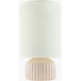 thumbnail image 2 of Livabliss Table Lamps, 15" Vadso Traditional Bedside Nightstand Table Lamp for Bedroom Living Room Office, Pink Body with White Cream Shade (15"H x 8"W x 8"D), 2 of 6