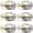 Brushed Nickel-Privacy(With Lock)-6, variant on Door Knob 6 Pack Brushed Nickel Round Keyless Doorknobs Interior/exterior Lockset Locking Knobs For Bedroom/bathroom Modern Design Hardware