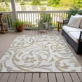 thumbnail image 6 of Addison Rugs Chantille Indoor/Outdoor Transitional Swirls Ivory Washable Rectangle Rug, 5' x 7'6", 6 of 6