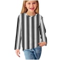 thumbnail image 5 of Ashirexll Girls Long Sleeve Shirts, Fall Shirts, Girls Long Sleeve Shirts Fashion Striped Shirts Cute Round Neck Casual Blouses Clothes, 5 of 5