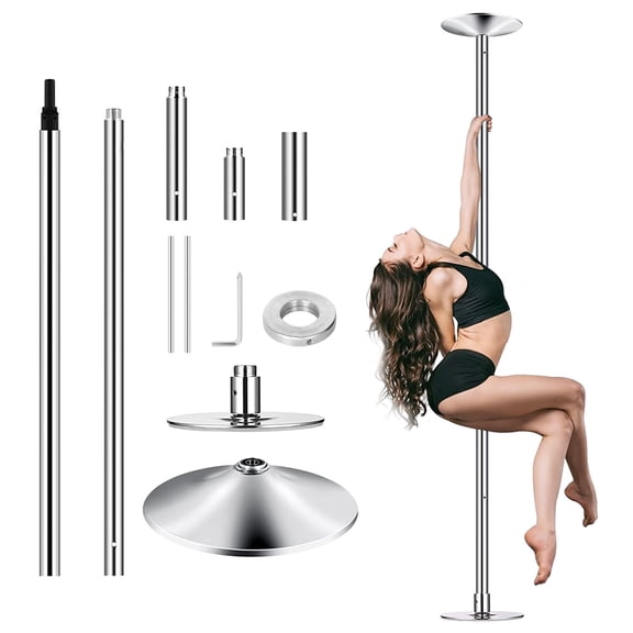 ZOPan Professional Static Spinning 45mm Stainless Steel Portable Dance Pole  Extension, Features-Portable, Spinning Pole