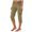 Coffee, variant on DeHolifer Women's Pants Solid Color High Waist Elastic Waist Quick Drying Capris Pants Plus Size Pockets Trousers Army Green 2XL