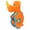 Orange, variant on Pet Life ® 'Dino-Funimal' Animated Nylon Plush Squeaker Dog Toy